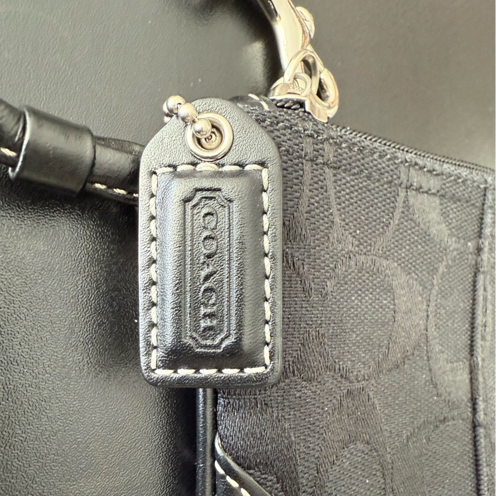 Coach Black Wristlet with Tag Detail - Picture 4 of 8